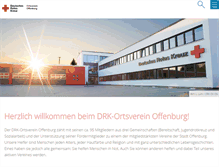 Tablet Screenshot of drk-offenburg.de